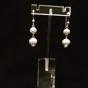925 sterling silver handmade filigree earrings